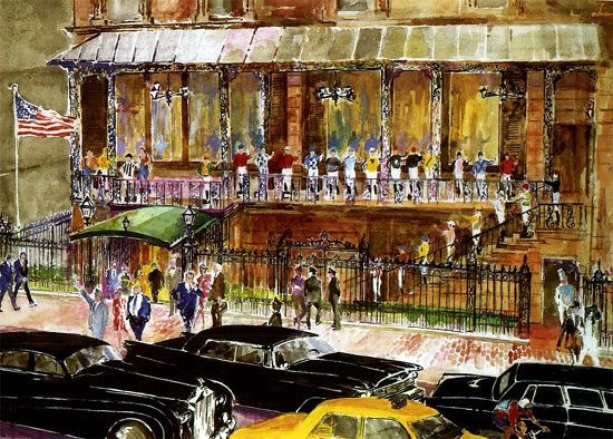 Leroy Neiman The 21 Club